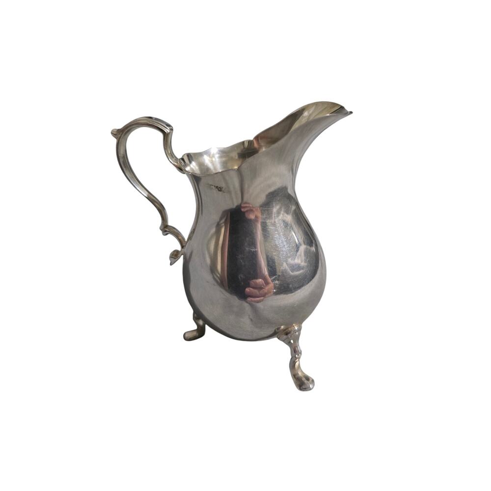 Vintage International Silver Co 2477 Footed Creamer Pitcher Cabriole Legs